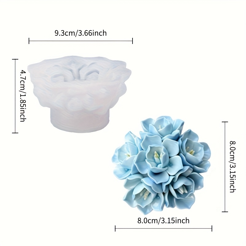 1 Silikonform für Hortensienke – Soap Making Instructions Bewertung und Preis